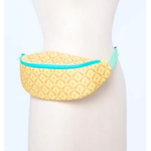 NWOT Sun Squad Pineapple Cooler Hip Bag 2 Can Fanny Pack